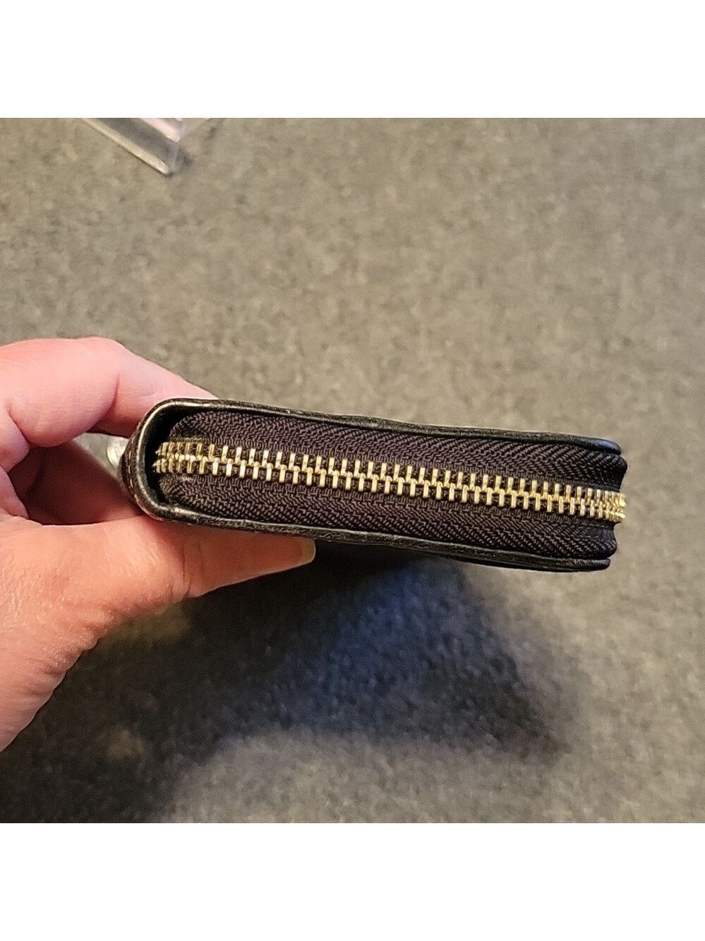 EUC Coach Legacy full zip wallet with glitter stripe - Picture 6 of 10